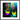 Dancing in Colours Framed print 40x40 cm / 16x16″ Black frame 48