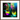 Dancing in Colours Framed print 40x40 cm / 16x16″ Dark wood frame 36