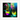 Dancing in Colours Framed print 40x40 cm / 16x16″ White frame 12