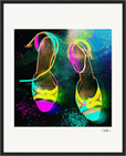 Dancing in Colours Framed print 40x50 cm / 16x20″ Black frame 49