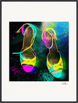 Dancing in Colours Framed print 60x80 cm / 24x32″ Black frame 52