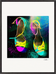 Dancing in Colours Framed print 60x80 cm / 24x32″ Black frame 40
