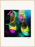 Dancing in Colours Framed print 60x80 cm / 24x32″ Wood frame 28