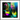 Dancing in Colours Framed print 70x70 cm / 28x28″ Black frame 53