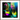 Dancing in Colours Framed print 70x70 cm / 28x28″ Dark wood frame 41