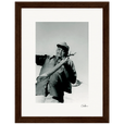 Everyday Hero Framed print 15x20 cm / 6x8″ Dark wood frame 59