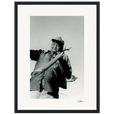 Everyday Hero Framed print 30x40 cm / 12x16″ Black frame 66
