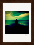 Emerald Storms Framed print 13x18 cm / 5x7″ Dark wood frame 29