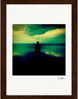 Emerald Storms  –Framed print cm / 5 x 7″, White frame