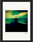 Emerald Storms  –Framed print cm / 5 x 7″, White frame