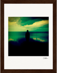 Emerald Storms  –Framed print cm / 5 x 7″, White frame