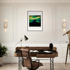 Emerald Storms Framed print 13x18 cm / 5x7″ White frame 5