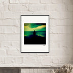 Emerald Storms Framed print 13x18 cm / 5x7″ White frame 2