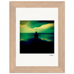 Emerald Storms Framed print 13x18 cm / 5x7″ Wood frame 18
