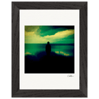 Emerald Storms Framed print 15x20 cm / 6x8″ Black frame 32