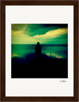 Emerald Storms Framed print 15x20 cm / 6x8″ Dark wood frame 30