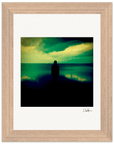 Emerald Storms Framed print 15x20 cm / 6x8″ Wood frame 19