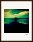 Emerald Storms Framed print 27x35 cm / 11x14″ Dark wood frame 32