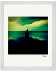 Emerald Storms Framed print 27x35 cm / 11x14″ White frame 9