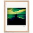 Emerald Storms Framed print 27x35 cm / 11x14″ Wood frame 23