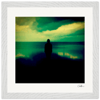 Emerald Storms Framed print 30x30 cm / 12x12″ White frame 11