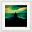 Emerald Storms Framed print 30x30 cm / 12x12″ White frame 11