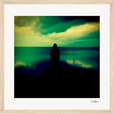 Emerald Storms Framed print 30x30 cm / 12x12″ Wood frame 21