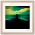 Emerald Storms Framed print 30x30 cm / 12x12″ Wood frame 21