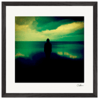Emerald Storms Framed print 40x40 cm / 16x16″ Black frame 37