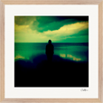 Emerald Storms Framed print 40x40 cm / 16x16″ Wood frame 25