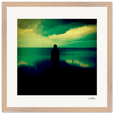 Emerald Storms Framed print 40x40 cm / 16x16″ Wood frame 25