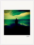 Emerald Storms Framed print 45x60 cm / 18x24″ White frame 13