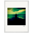 Emerald Storms Framed print 45x60 cm / 18x24″ White frame 10