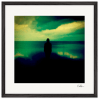 Emerald Storms Framed print 50x50 cm / 20x20″ Black frame 38