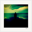 Emerald Storms Framed print 50x50 cm / 20x20″ White frame 14