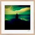 Emerald Storms Framed print 50x50 cm / 20x20″ Wood frame 24