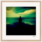 Emerald Storms Framed print 50x50 cm / 20x20″ Wood frame 24