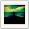 Emerald Storms Framed print 70x70 cm / 28x28″ Black frame 29