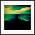 Emerald Storms Framed print 70x70 cm / 28x28″ Black frame 52