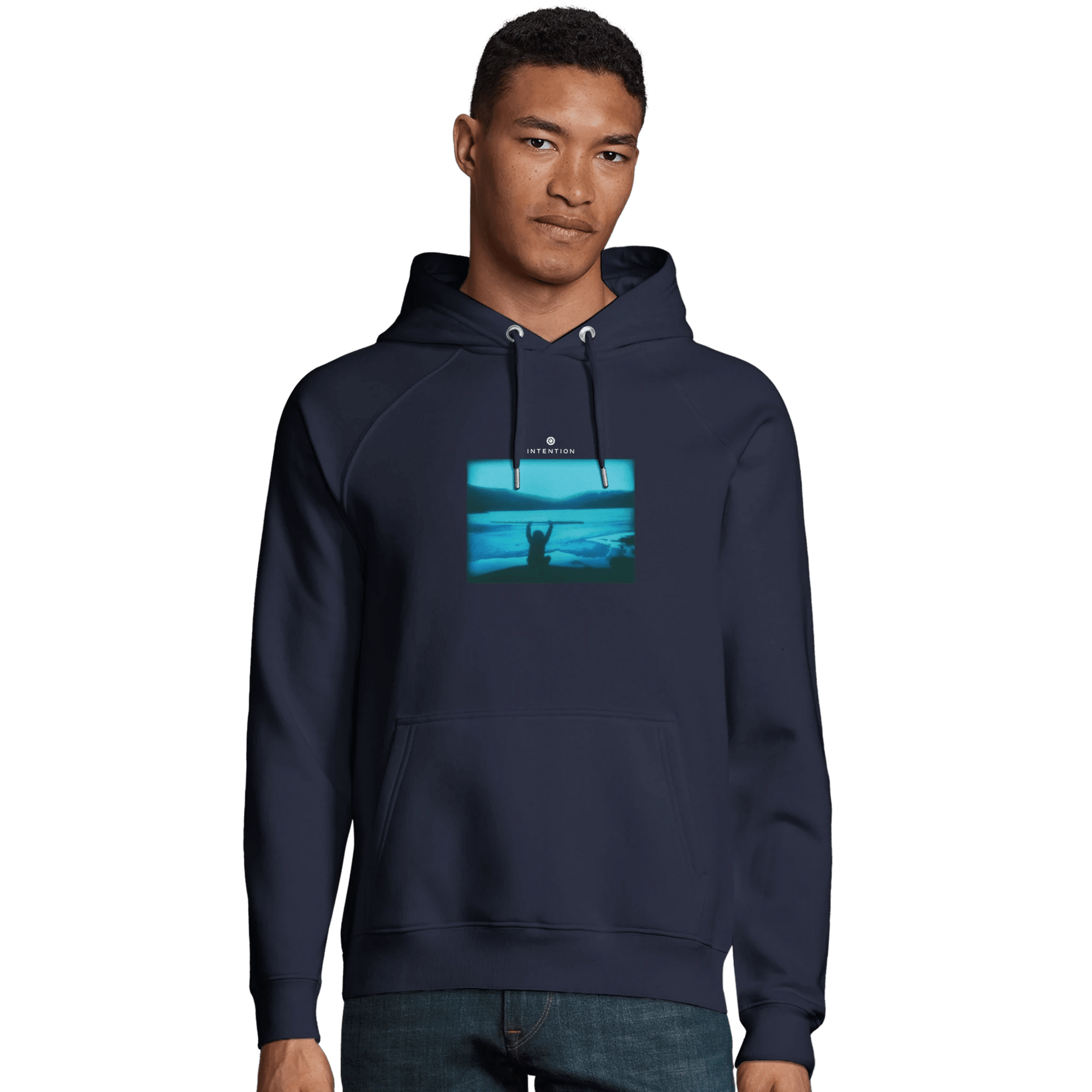 Empowering  Hoodie  «Northern Soul »French Navy 1