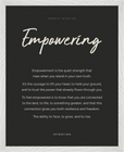 Empowering Word of Intention Framed print 40x50 cm / 16x20″ White frame Carbon paper