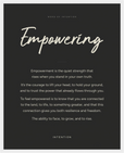 Empowering Word of Intention Framed print 40x50 cm / 16x20″ White frame Carbon paper