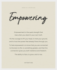 Empowering Word of Intention Framed print 40x50 cm / 16x20″ White frame Linen paper