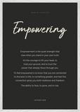Empowering Word of Intention Framed print A1 (59.4 x 84.1  cm) White frame Carbon paper