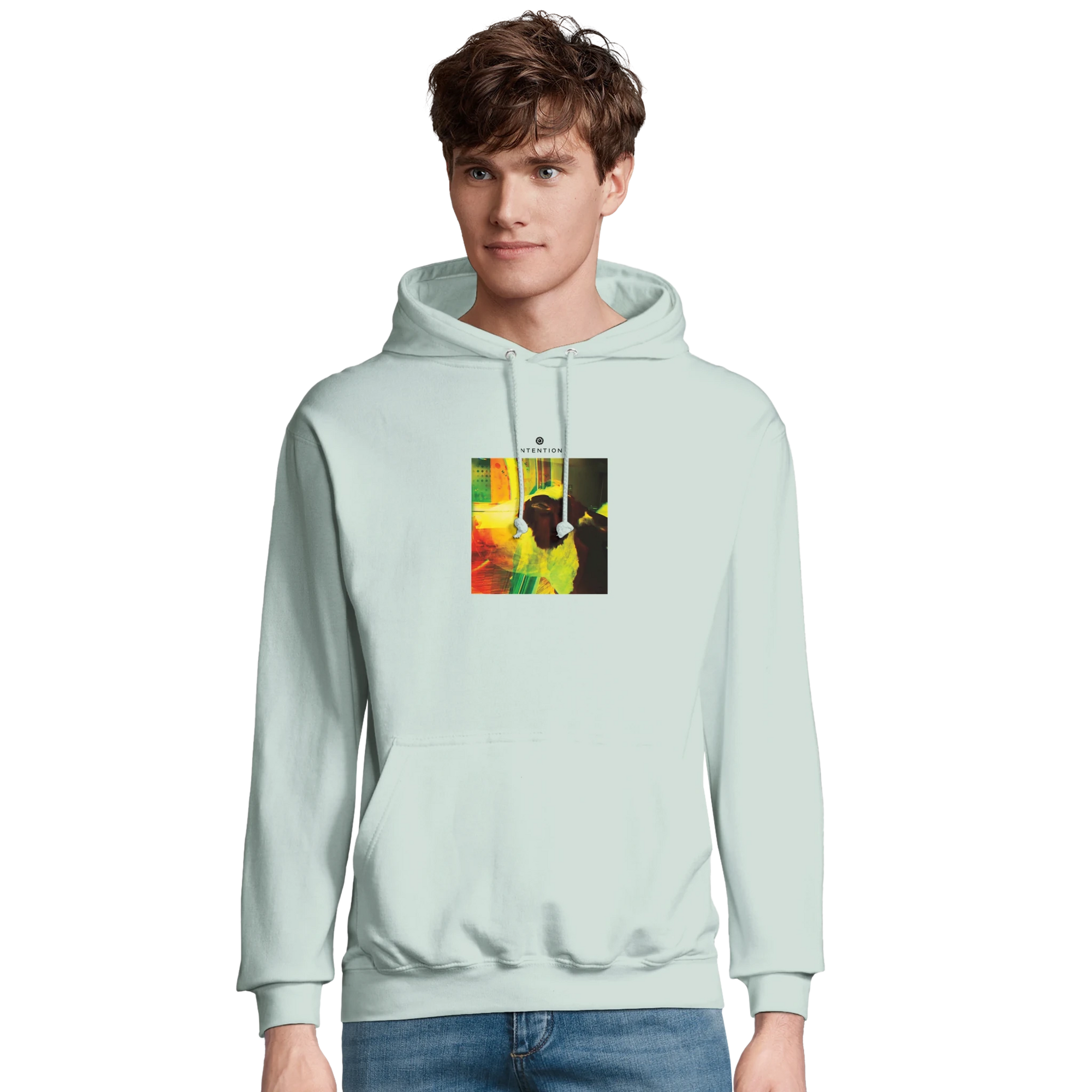 Energy - "In the Eye" Hoodie creamy green XS 31