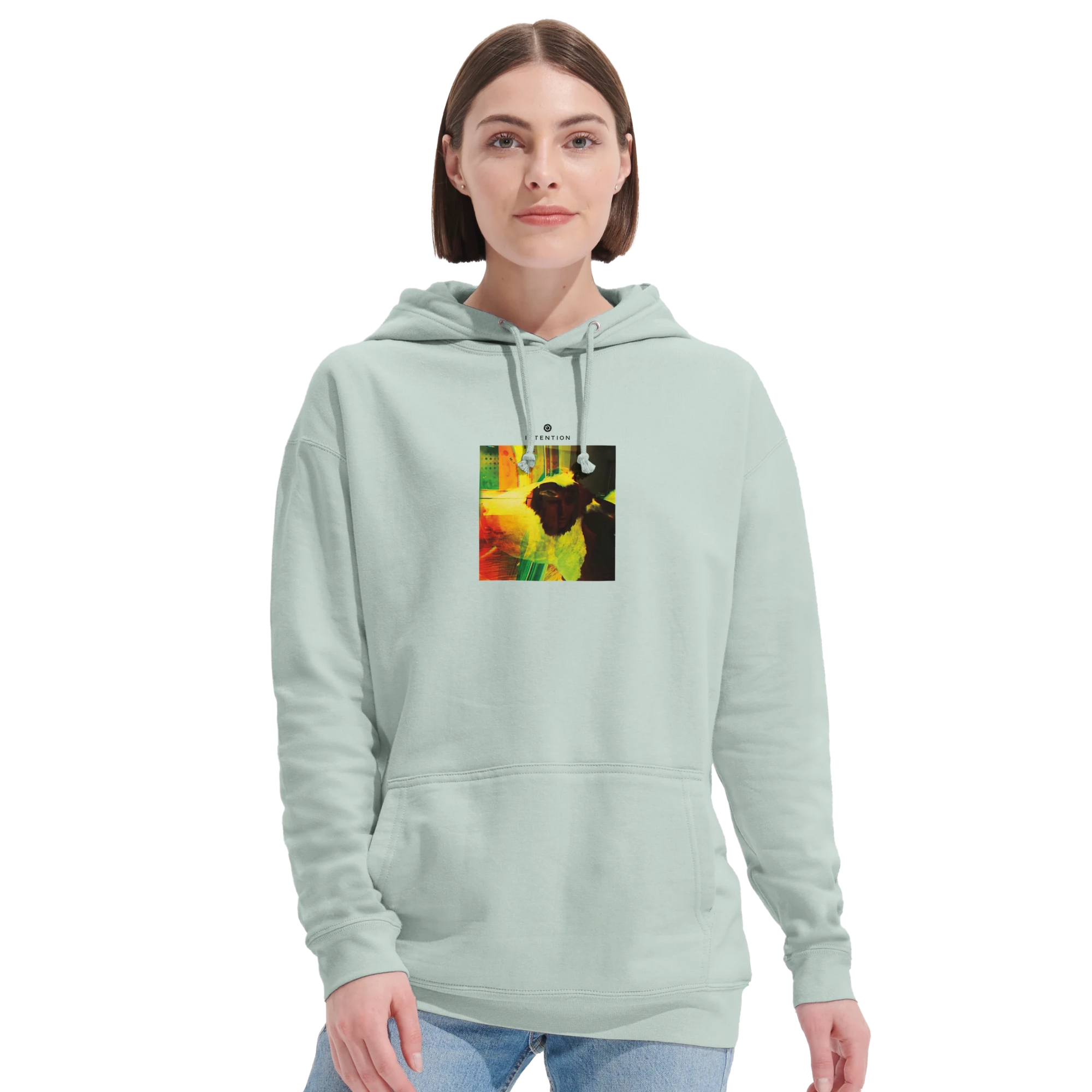 Energy - "In the Eye" Hoodie creamy green XS 33