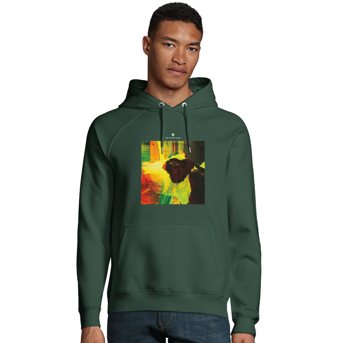Energy - "In the Eye" Hoodie Bottle Green 3