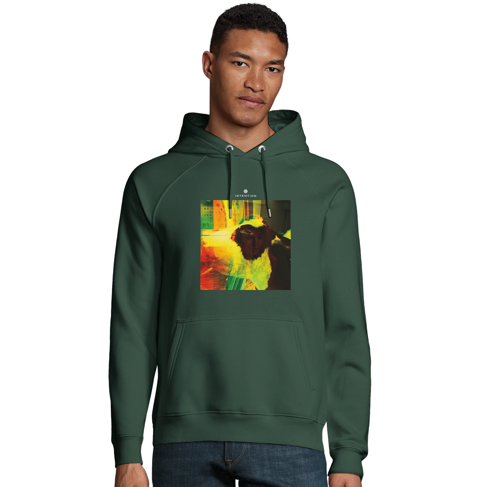 Energy - "In the Eye" Hoodie Bottle Green 3