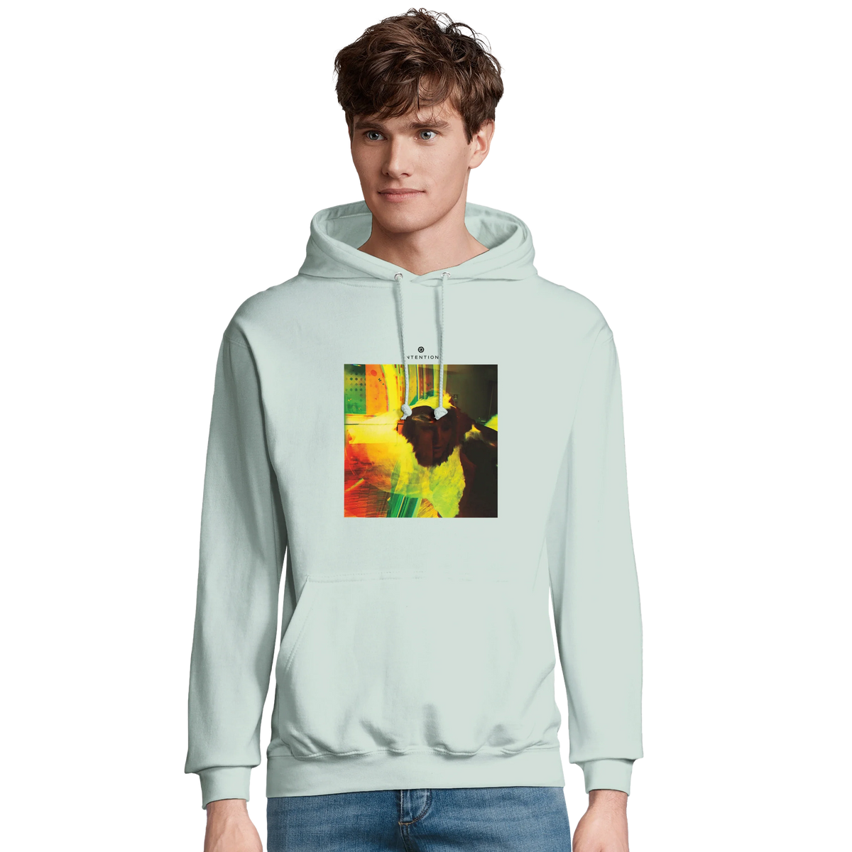 Energy - "In the Eye" Hoodie creamy green 3