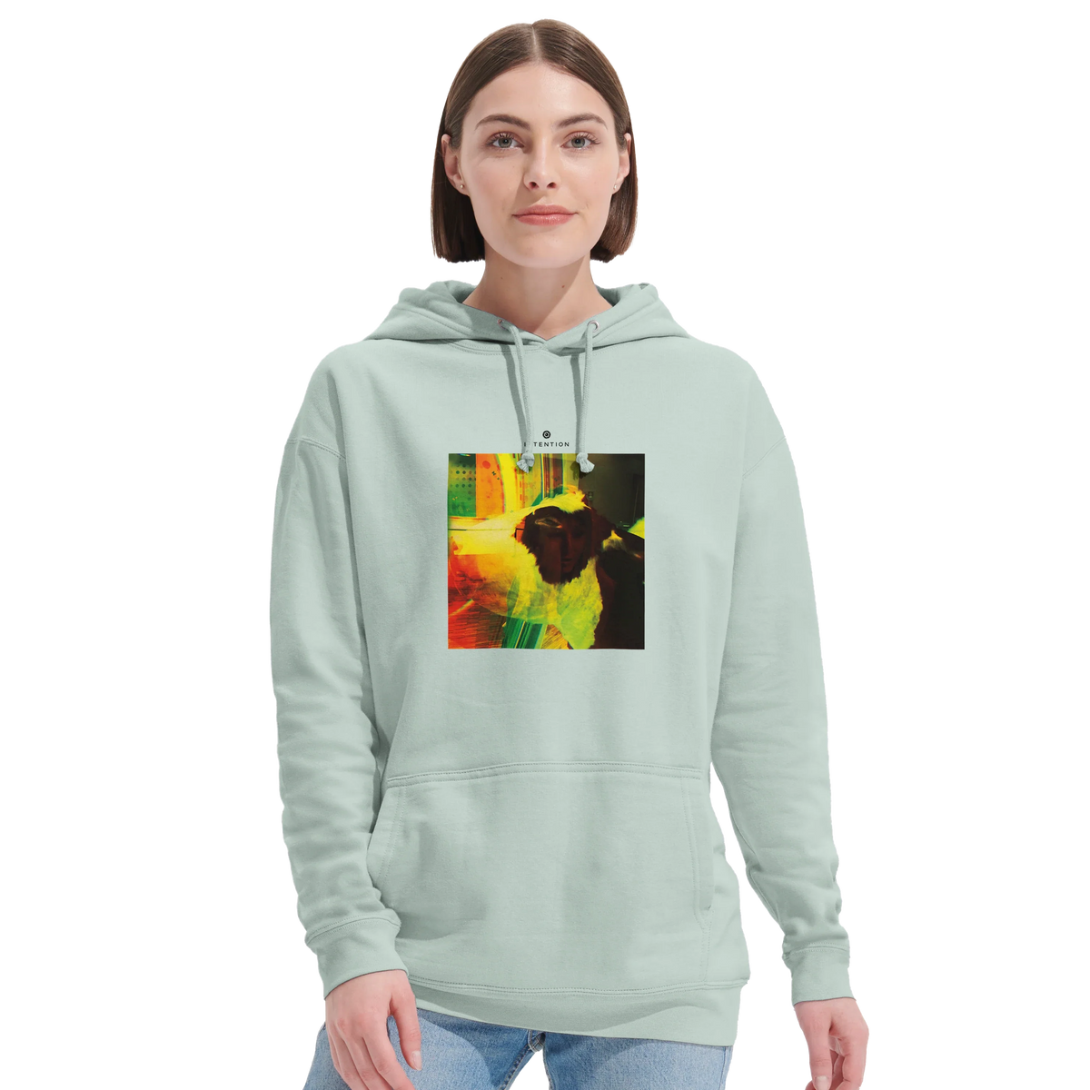 Energy - "In the Eye" Hoodie creamy green 5